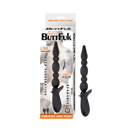 Vibrating Buttfuk Vibrating Anal Wand Black-0